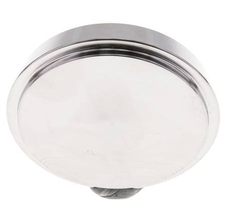 Tapa final 68mm Boquilla cónica DN 50 Acero inoxidable DIN 11851