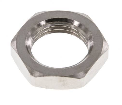 Lock Nut M12 Nickel-plated Brass [5 Pieces]