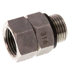 Junta Rotativa G1/2'' Hembra x Macho Agua Caliente Acero Inoxidable FKM 30bar (421.5psi)