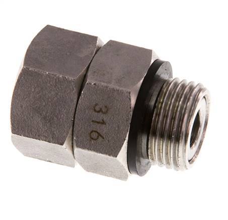 Junta Rotativa G1/2'' Hembra x Macho Agua Caliente Acero Inoxidable FKM 30bar (421.5psi)