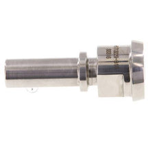 DIN 11851 Accesorio sanitario (lácteo) Cono de 28 mm x pilar de manguera de 13 mm (1/2 pulgada) Collarín de seguridad de acero inoxidable