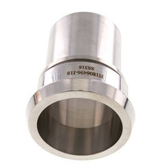 DIN 11851 Accesorio sanitario (lácteo) Cono de 86 mm x pilar de manguera de 63 mm (2 1/2 pulgadas) Collarín de seguridad de acero inoxidable