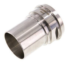DIN 11851 Accesorio sanitario (lácteo) Cono de 86 mm x pilar de manguera de 65 mm (2 1/2 pulgadas) Collarín de seguridad de acero inoxidable