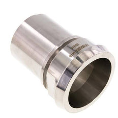 DIN 11851 Accesorio sanitario (lácteo) Cono de 86 mm x pilar de manguera de 65 mm (2 1/2 pulgadas) Collarín de seguridad de acero inoxidable