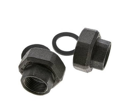 Racor de bomba Rp1'' x G 1 1/2 pulgadas Hierro fundido Junta plana NBR 20bar (281.0psi)