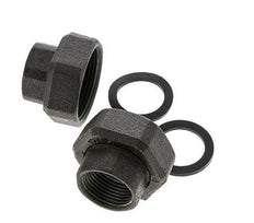 Racor de bomba Rp1'' x G 1 1/2 pulgadas Hierro fundido Junta plana NBR 20bar (281.0psi)