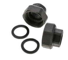 Racor de bomba Rp1'' x G 1 1/2 pulgadas Hierro fundido Junta plana NBR 20bar (281.0psi)