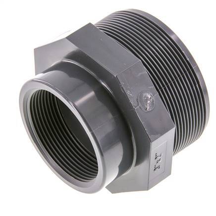 Anillo reductor Rp2'' Hembra x G3'' Macho PVC-U 16bar (224.8psi) EN 1452-3