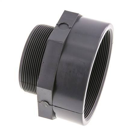 Adaptador reductor G3'' Macho x Rp4'' Hembra PVC-U 16bar (224.8psi) EN 1452-3