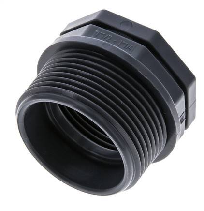 Anillo reductor G1 1/4'' hembra x G1 1/2'' Macho Polipropileno (pp) 10bar (140.5psi) FDA 50mm Hex.