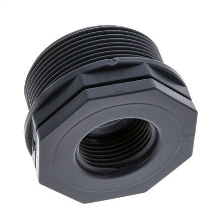 Reducing Ring G1'' Female x G2'' Male Polypropylene (pp) 10bar (140.5psi) FDA 65mm Hex