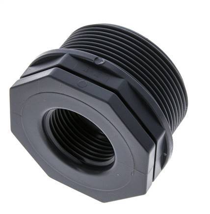 Reducing Ring G1'' Female x G2'' Male Polypropylene (pp) 10bar (140.5psi) FDA 65mm Hex