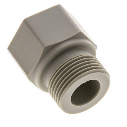 Anillo Reductor G1/2'' Hembra x G3/4'' Macho Polipropileno (pp) 10bar (140.5psi) FDA 32mm Hex.
