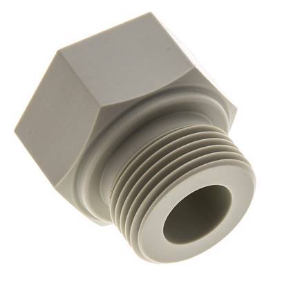 Anillo Reductor G1/2'' Hembra x G1'' Macho Polipropileno (pp) 10bar (140.5psi) FDA 43mm Hex.