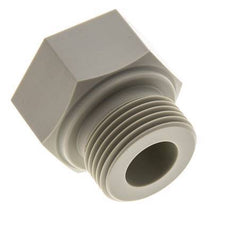 Anillo Reductor G1/2'' Hembra x G1'' Macho Polipropileno (pp) 10bar (140.5psi) FDA 43mm Hex.