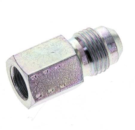 Racor Reductor JIC G1/8'' Hembra x UNF 1/2''-20 Macho Acero 275bar (3863.75psi)