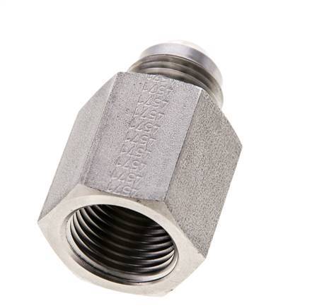 Racor Reductor JIC G1/2'' Hembra x UNF 3/4''-16 Macho Acero Inoxidable 275bar (3863.75psi)