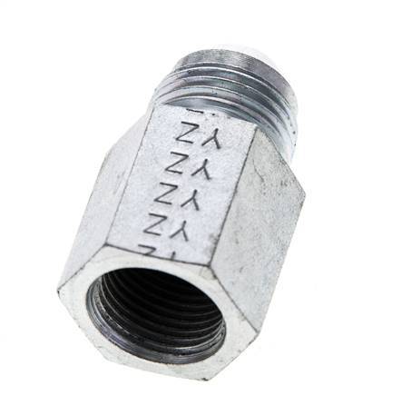Racor Reductor JIC G3/8'' Hembra x UNF 3/4''-16 Macho Acero 275bar (3863.75psi)