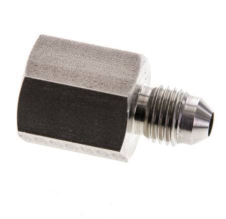 Reductor JIC G1/4'' Hembra x UNF 7/16''-20 Macho Acero inoxidable 310bar (4355.5psi)