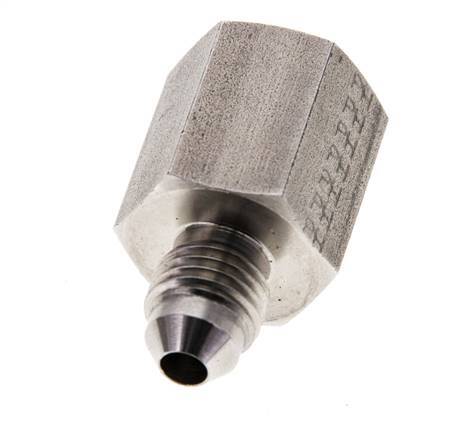 Reductor JIC G1/4'' Hembra x UNF 7/16''-20 Macho Acero inoxidable 310bar (4355.5psi)