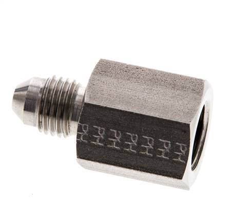 Reductor JIC G1/4'' Hembra x UNF 7/16''-20 Macho Acero inoxidable 310bar (4355.5psi)