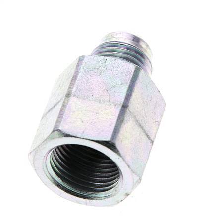 Racor Reductor JIC G3/8'' Hembra x UNF 9/16''-18 Macho Acero 275bar (3863.75psi)