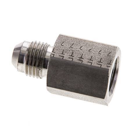 Racor Reductor JIC G1/4'' Hembra x UNF 1/2''-20 Macho Acero Inoxidable 275bar (3863.75psi)