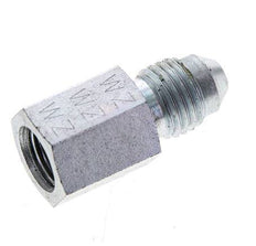 JIC Reducing Nipple G1/8'' Female x UNF 7/16''-20 Male Steel 310bar (4355.5psi) [2 Pieces]