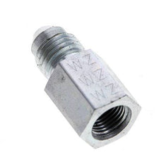 JIC Reducing Nipple G1/8'' Female x UNF 7/16''-20 Male Steel 310bar (4355.5psi) [2 Pieces]