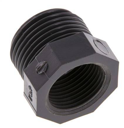 Reducing Ring Rp1'' Female x G1'' Male PVC-U 16bar (224.8psi) EN 1452-3 [5 Pieces]