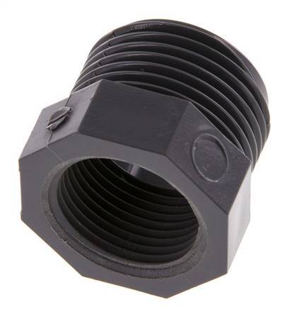 Reducing Ring Rp1'' Female x G1'' Male PVC-U 16bar (224.8psi) EN 1452-3 [5 Pieces]