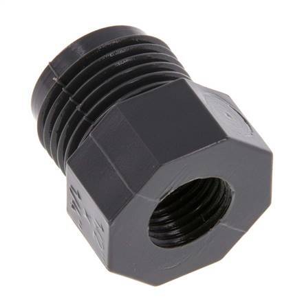 Reducing Ring Rp1/2'' Female x G1/2'' Male PVC-U 16bar (224.8psi) EN 1452-3 [5 Pieces]