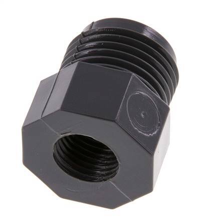 Reducing Ring Rp1/2'' Female x G1/2'' Male PVC-U 16bar (224.8psi) EN 1452-3 [5 Pieces]