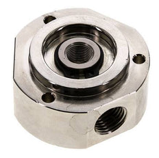 Junta rotativa de 3 vías 1/8'' x 1/4'' x3/8'' Latón niquelado FKM 12bar (168,6psi)