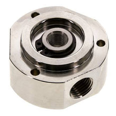 Junta rotativa de 3 vías 1/8'' x 1/4'' x3/8'' Latón niquelado PUR 0bar (0.0psi)