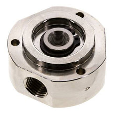 Junta rotativa de 3 vías 1/8'' x 1/4'' x3/8'' Latón niquelado PUR 0bar (0.0psi)