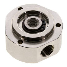 Junta rotativa de 3 vías 1/8'' x 1/4'' x3/8'' Latón niquelado PUR 12bar (168.6psi)