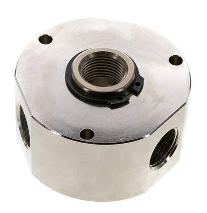3-Way Rotary Joint 1/2'' x3/4'' Nickel-plated Brass NBR 12bar (168.6psi)