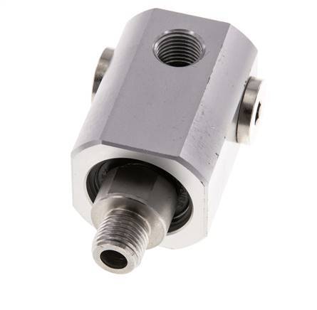 Junta rotativa de 4 vías G1/4'' Aluminio NBR 10bar (140.5psi)