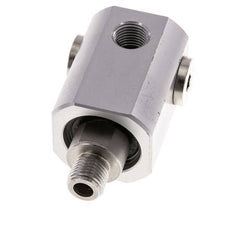 Junta rotativa de 4 vías G1/4'' Aluminio NBR 10bar (140.5psi)