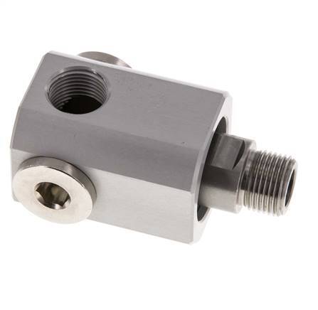 Junta rotativa de 4 vías G3/8'' Aluminio NBR 10bar (140.5psi)