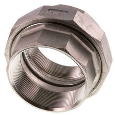 Unión Conector Recto Rp3'' Hembra Acero Inoxidable Junta Plana PTFE 16bar (224.8psi)