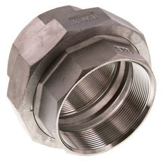 Unión Conector Recto Rp3'' Hembra Acero Inoxidable Junta Plana PTFE 16bar (224.8psi)