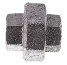 Racor recto de unión Rp3/4'' hembra hierro fundido junta plana 25bar (351.25psi)