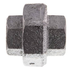 Racor recto de unión Rp3/4'' hembra hierro fundido junta plana 25bar (351.25psi)