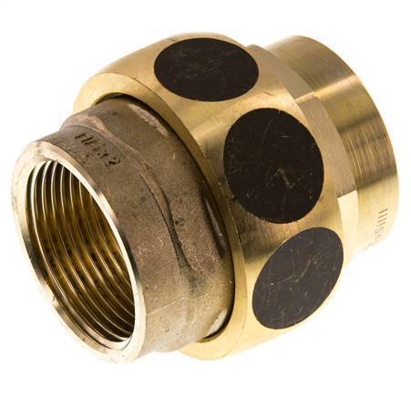 Unión Conector Recto Rp1 1/4'' Hembra Latón Junta Plana Centellen 16bar (224.8psi)
