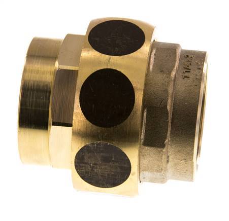 Unión Conector Recto Rp1 1/4'' Hembra Latón Junta Plana Centellen 16bar (224.8psi)