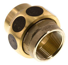Unión Conector Recto Rp1 1/4'' Hembra Latón Junta Plana Centellen 16bar (224.8psi)
