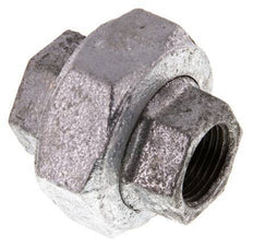 Racor recto de unión Rp3/8'' hembra hierro fundido junta plana 25bar (351.25psi)