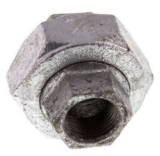 Racor recto de unión Rp3/8'' hembra hierro fundido junta plana 25bar (351.25psi)
